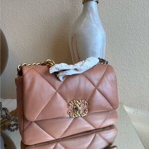 Chanel Blush Quilted Shoulder Bag